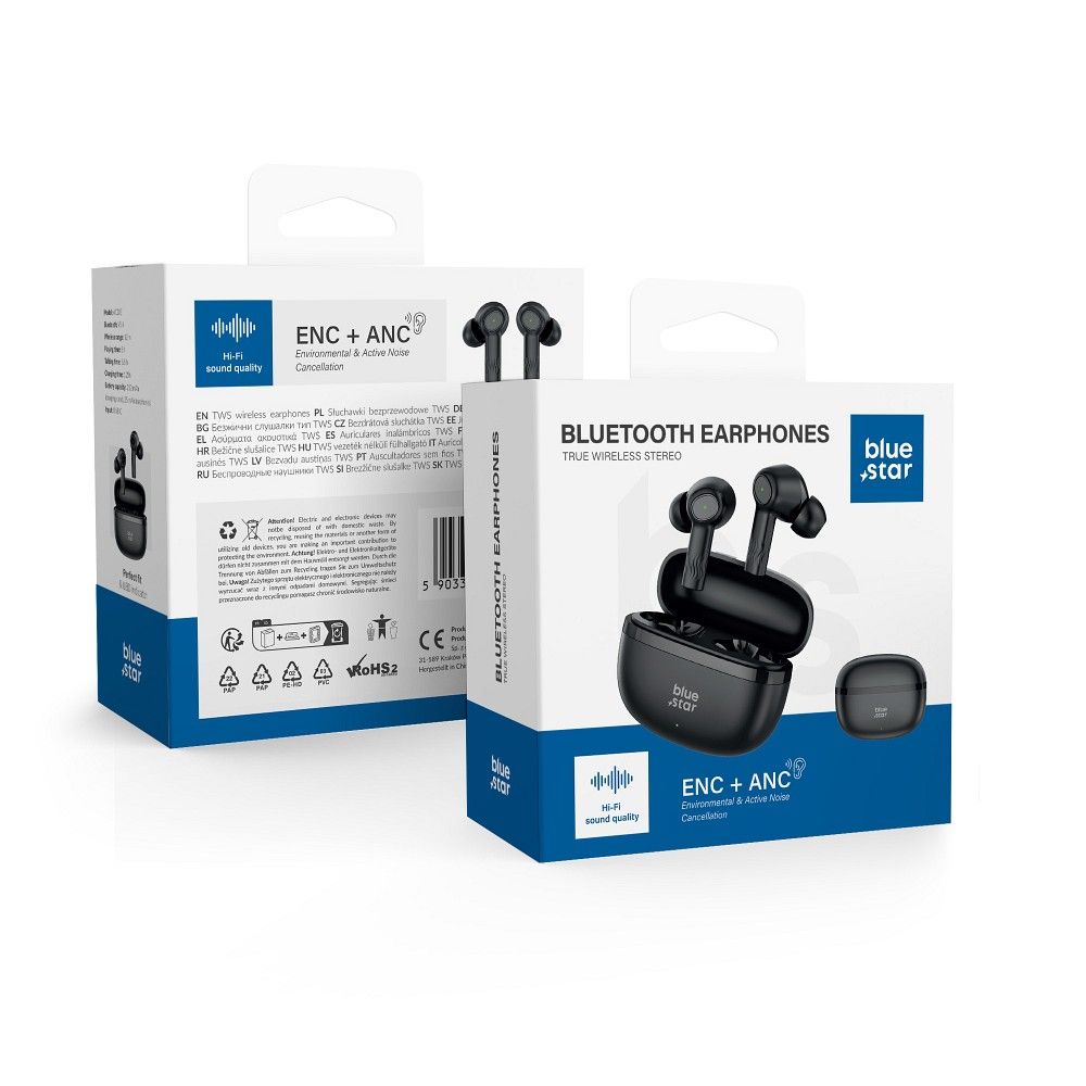 Беспроводные наушники Blue Star AC20E TWS ANC + ENC чёрный