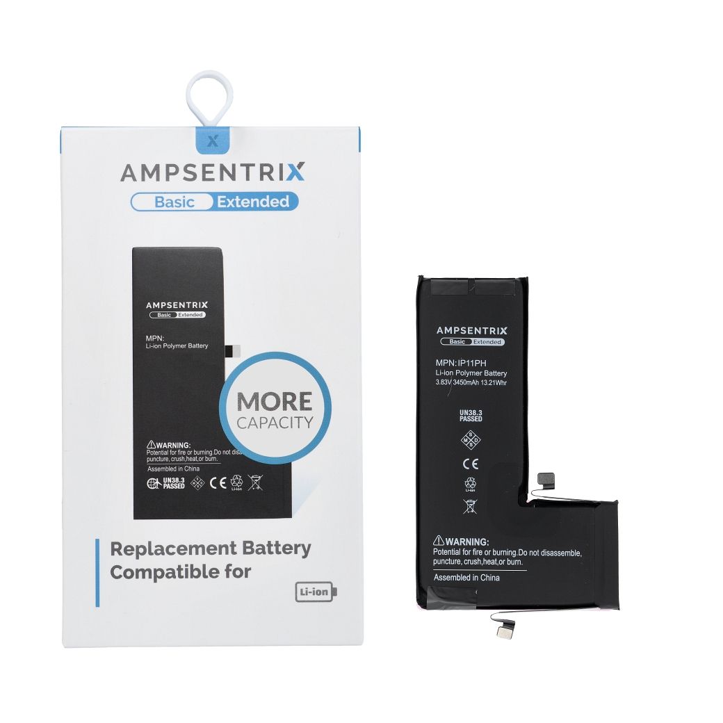 AmpSentrix Basic baterija iPhone 11 Pro (didelės talpos 3450 mAh)