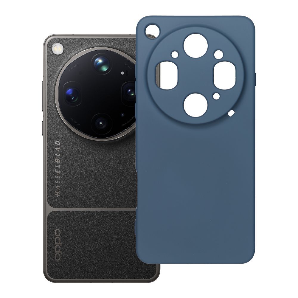 Silikoninis dėklas Oppo Find X9 ULTRA, mėlynas