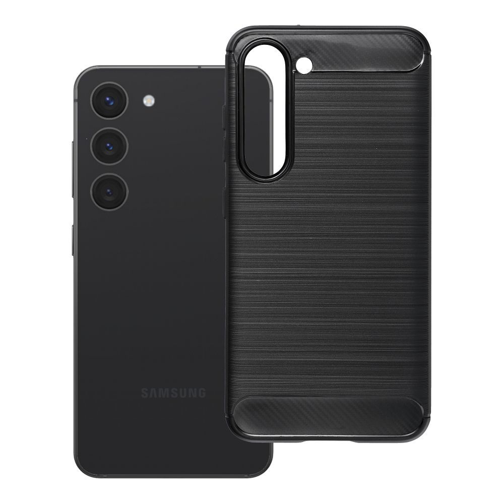 Dėklas Samsung S23 Carbon 2.0 juodas