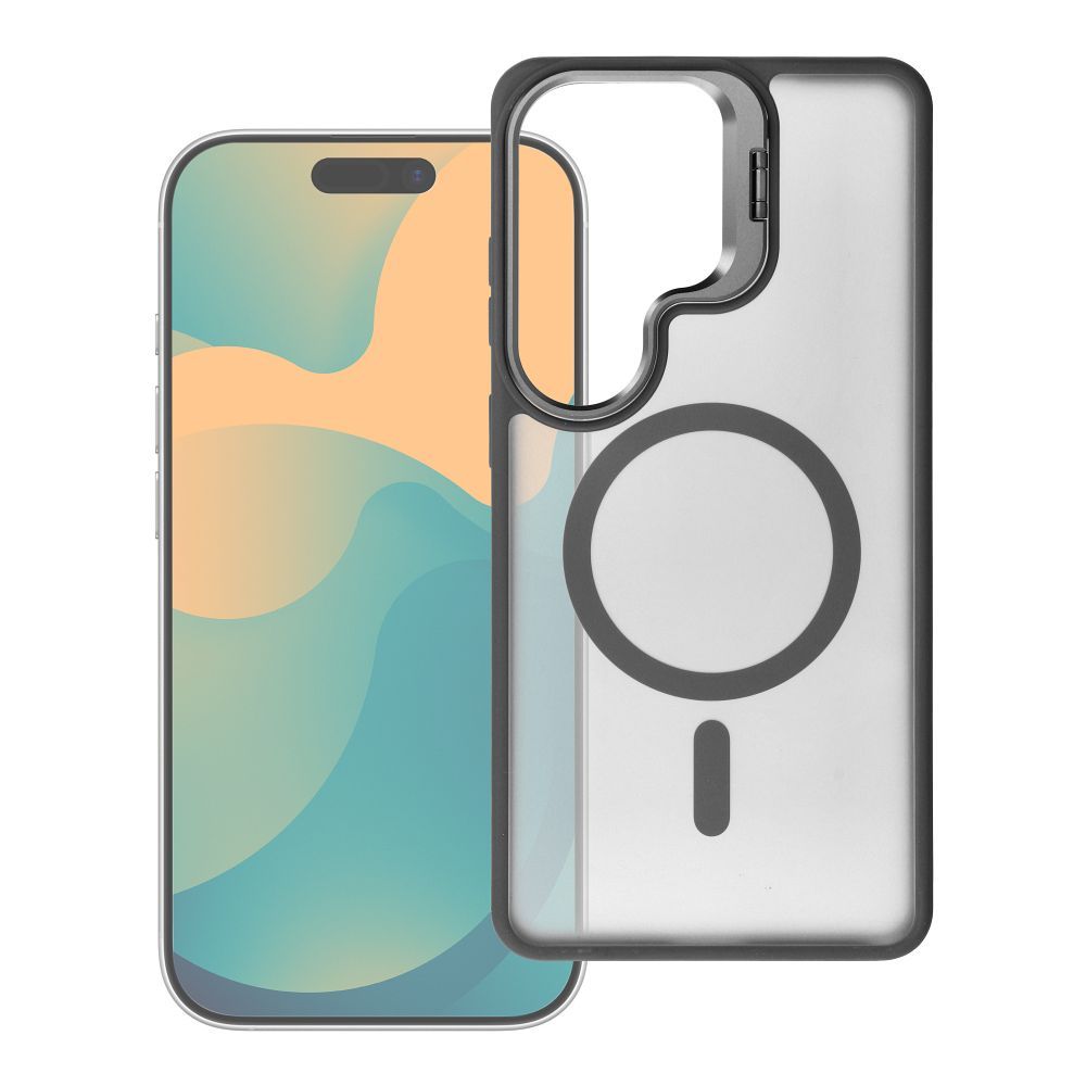 Case for Samsung A37 Forcell F-Protect Shadow Stand Premium compatible with MagSafe black