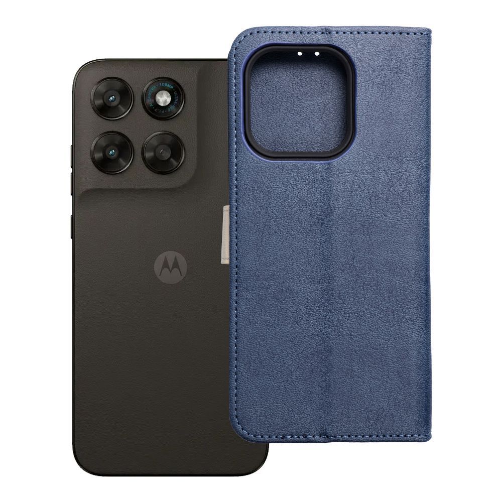 Flip case for Motorola G67 / G77 Split Book navy and cream