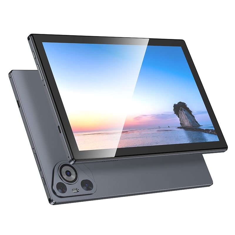Hoco planšetinis kompiuteris 10.1" 6GB/128GB HD Wi-Fi/4G/BT 5.0 Android 14 A15 pilkas
