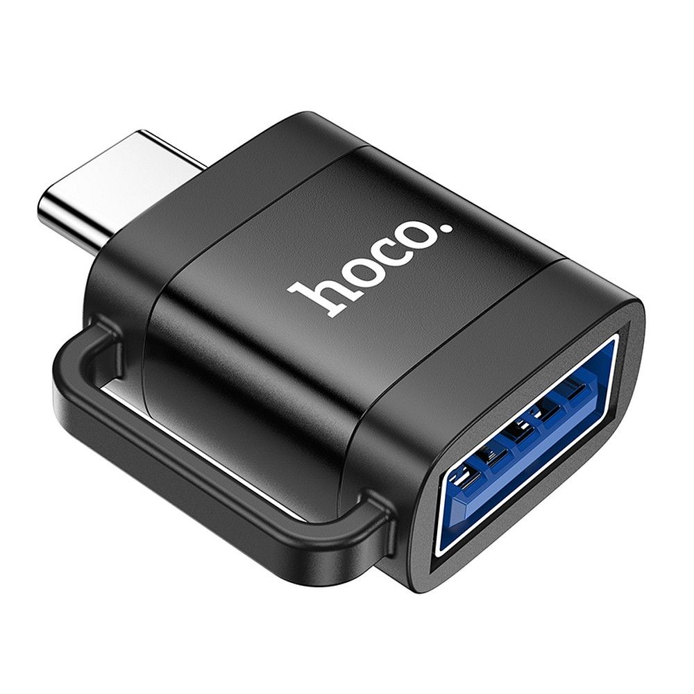 adapteris OTG USB C do USB A Hoco 3A UA31C juodas