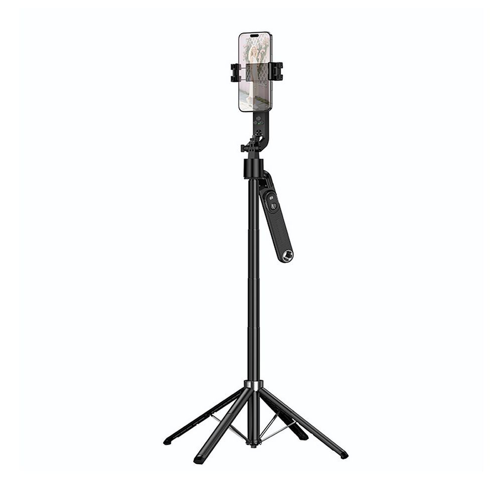 Selfie stick Hoco tripod with remote control 360 degree with auto face tracking K32 black