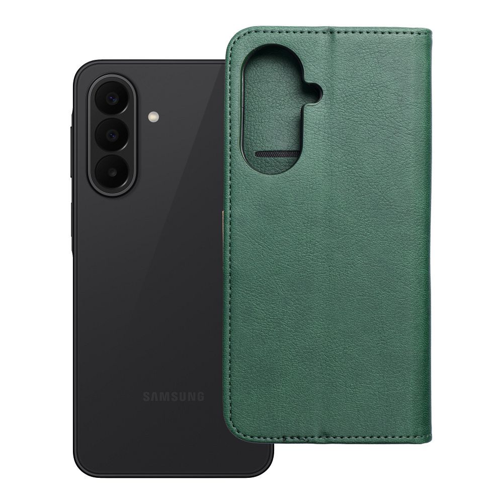 Atverčiamas dėklas Samsung A27 Split Book, žalias ir auksinis