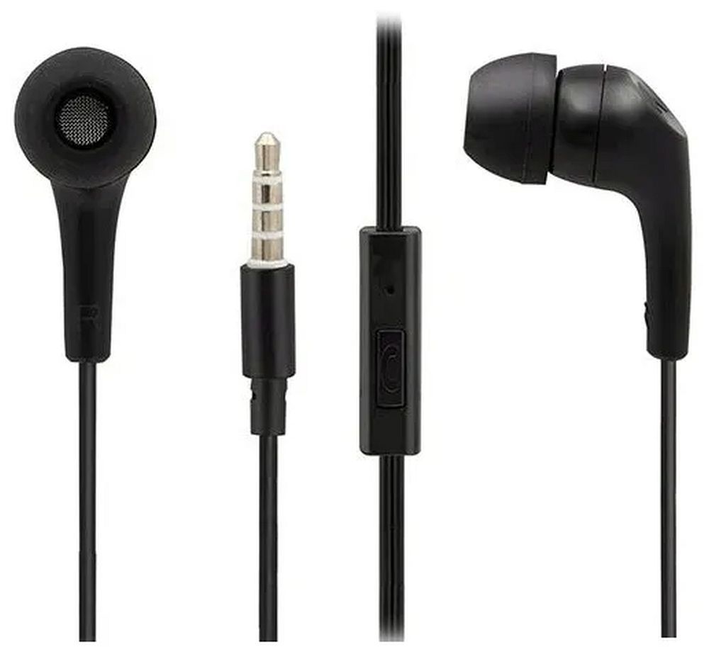 Wired earphones jack with mircophone 3,5mm MOTOROLA Ear Buds 2-S black