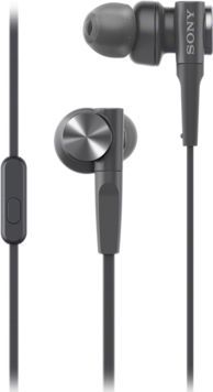 Laidinės ausinės Jack 3,5 mm Sony MDR-XB55APB juodos