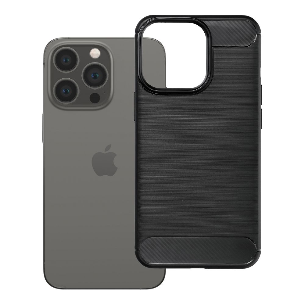 Dėklas iPhone 13 PRO Carbon 2.0 juodas