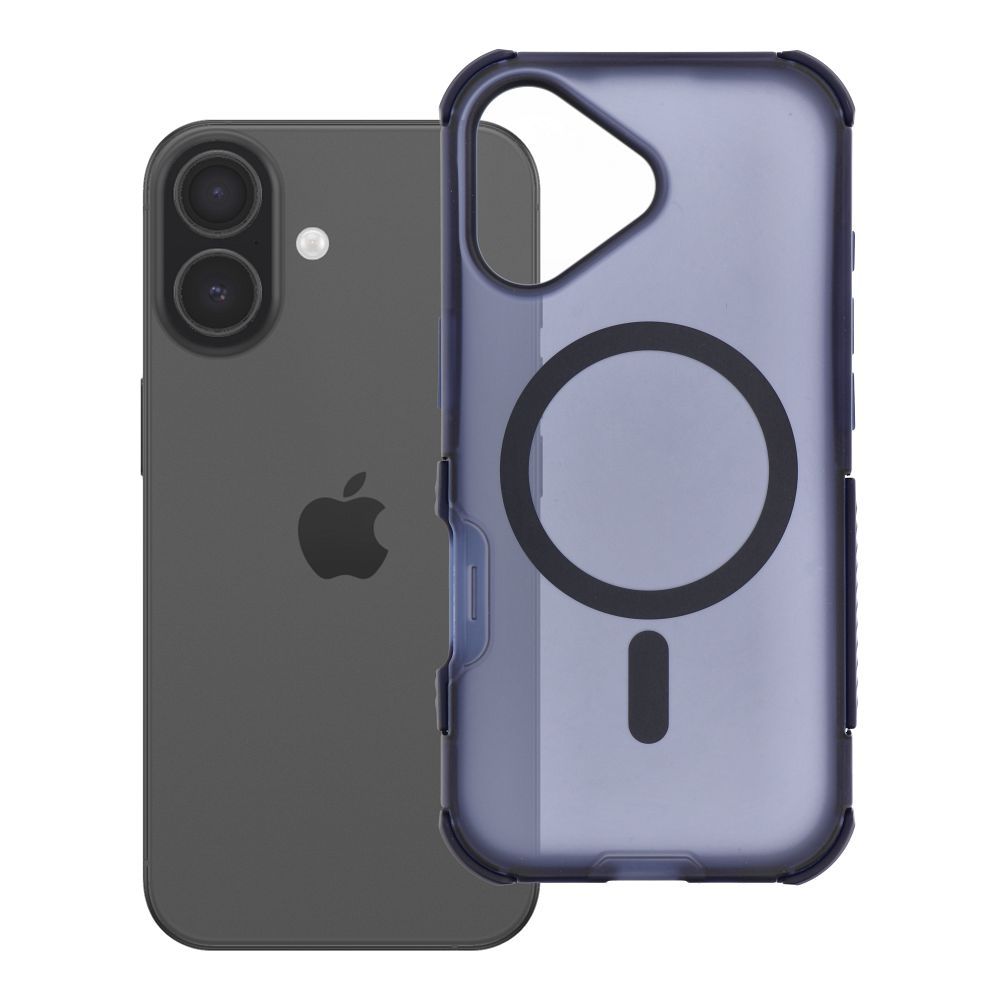 Case for iPhone 17 Forcell F-Protect BumperX Premium compatible with MagSafe navy blue