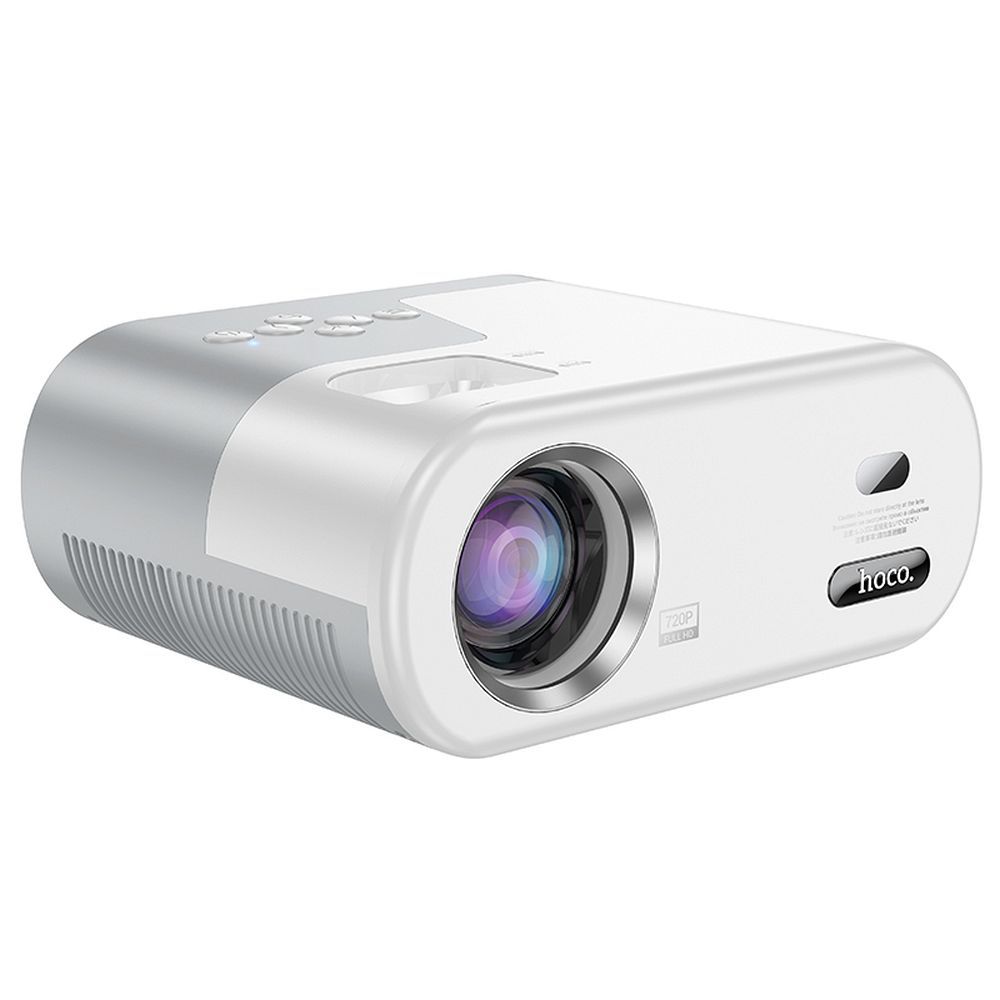 Projektorius HD Ready Hoco su Android sistema Wi-Fi Bluetooth 720P DT2 baltas