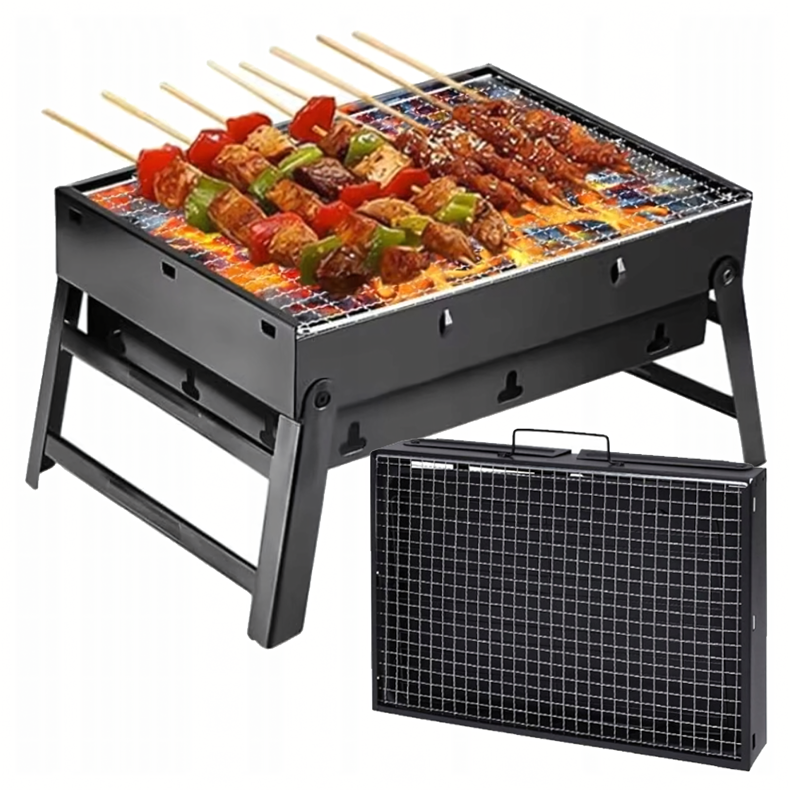 Folding camping garden grill RC-K-933 black