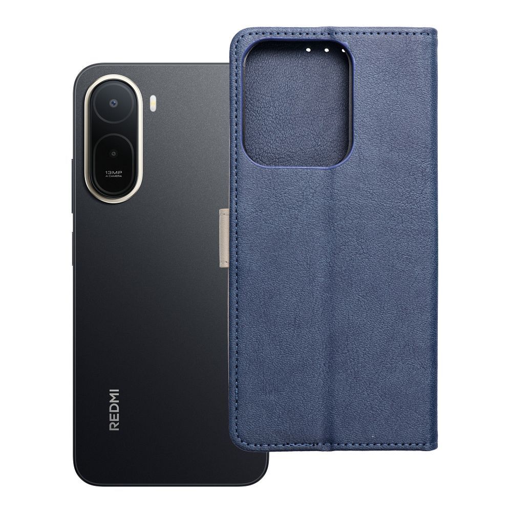 Atverčiamas dėklas Xiaomi Redmi A7 PRO Split Book, tamsiai mėlynas ir kreminis
