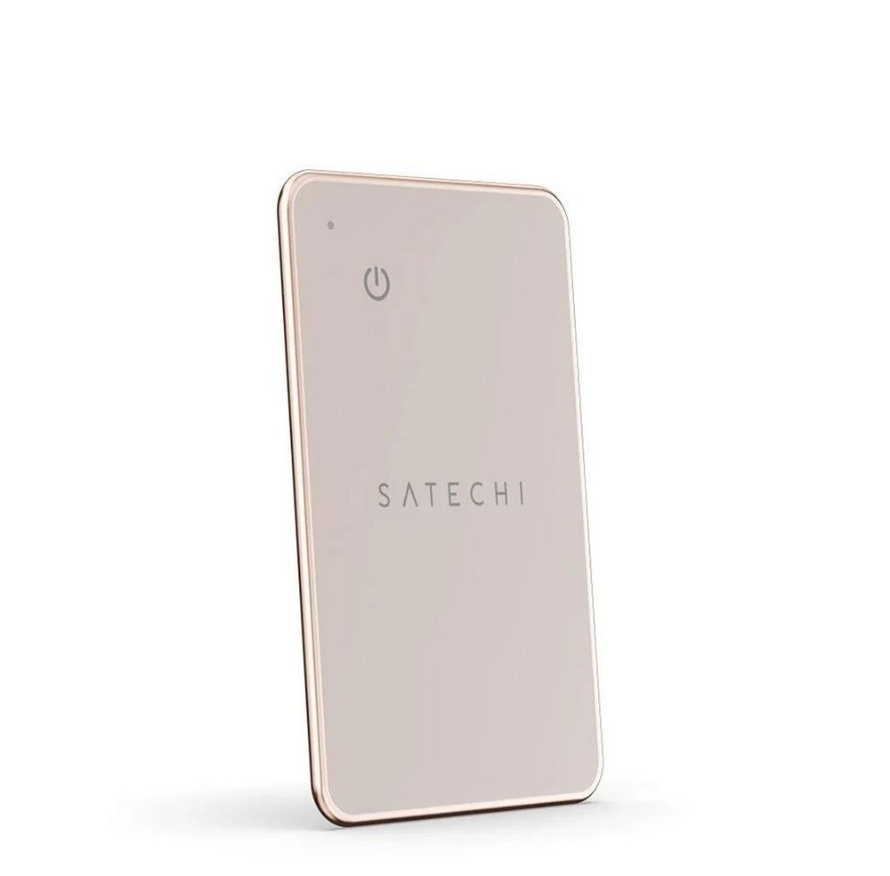 Locator compatible with Apple Find My Satechi card shape ST-LFAWCR desert rose