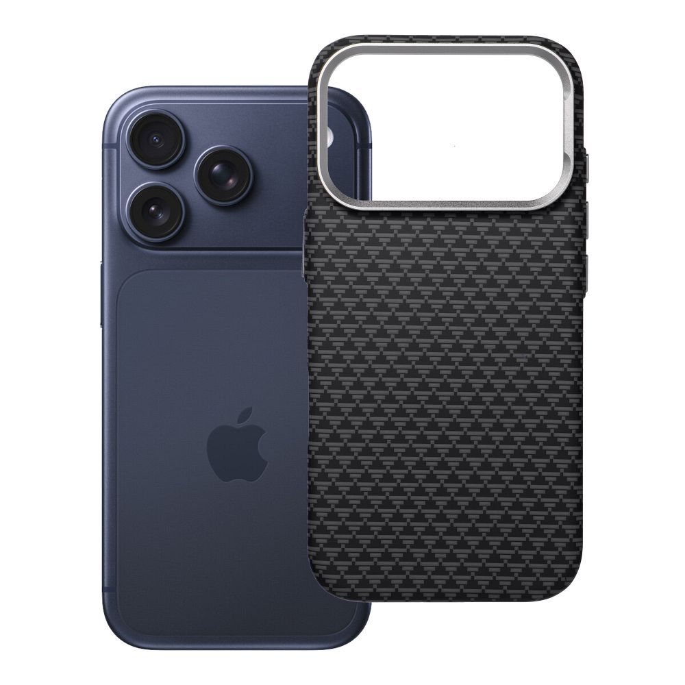 Su MagSafe suderinamas K-Look dėklas iPhone 17 Pro / 18 Pro (žemas kameros kraštas), juodas, v2