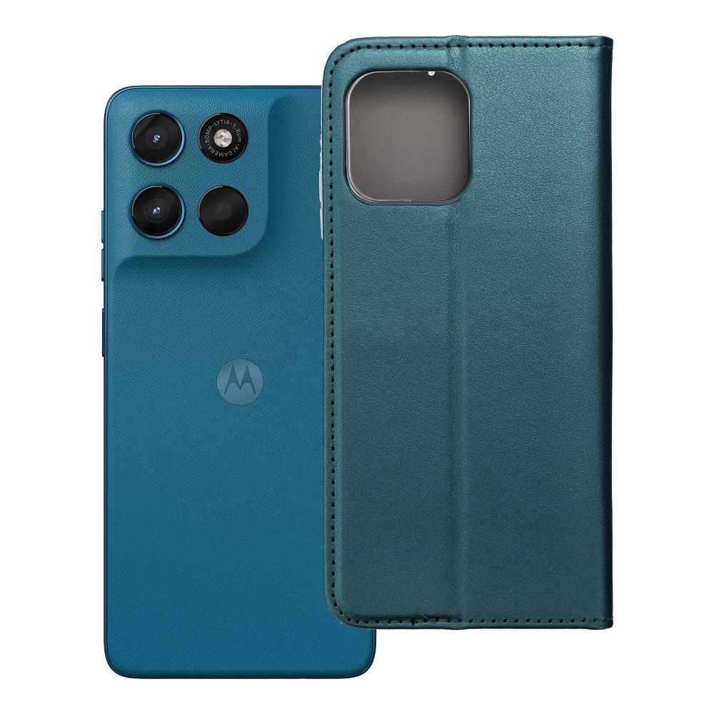 Флип-чехол для Motorola G57 Power Smart Magneto тёмно-зелёный