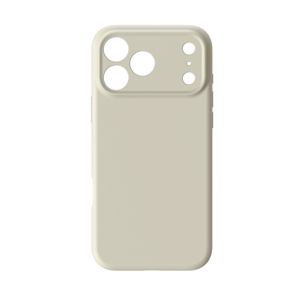 Dėklas iPhone 17 Pro Max / 18 Pro Max (žemas kameros kraštas) Forcell F-Protect Rubber Premium, suderinamas su MagSafe, antikinės baltos spalvos