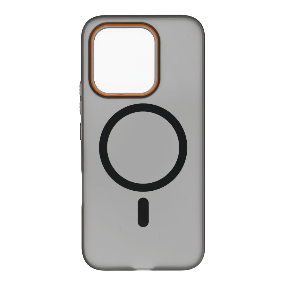 Case for Honor 600 LITE Go Orange compatible with MagSafe black