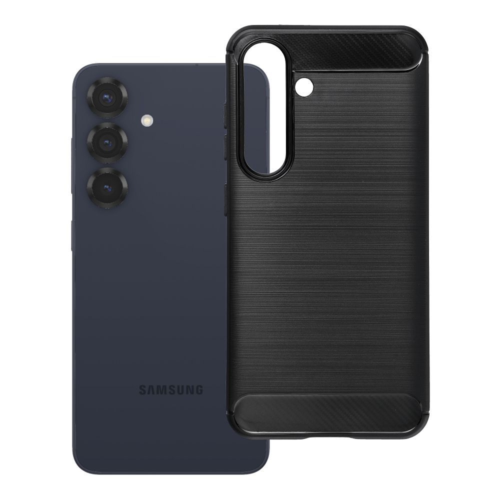 Dėklas Samsung S25 Carbon 2.0 juodas