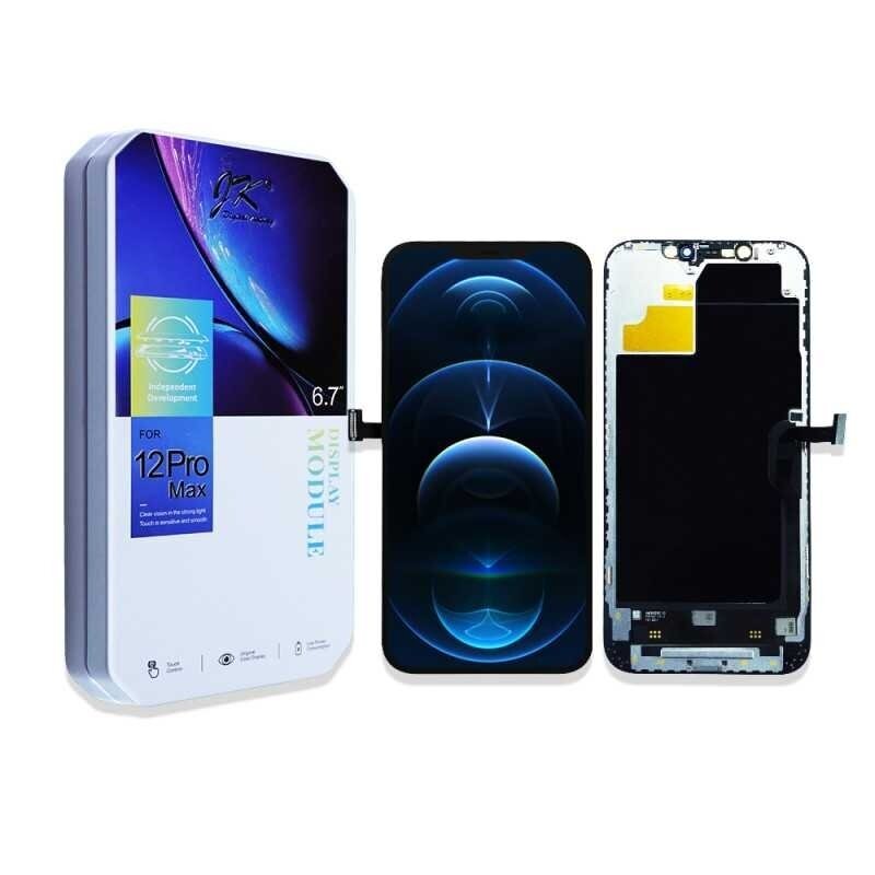 Ekranas Apple iPhone 12 Pro Max su lietimui jautriu stikliuku JK Incell LTPS Premium (Removable IC)