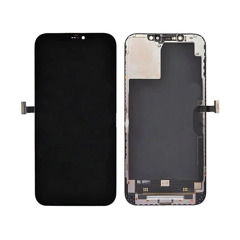 Ekranas Apple iPhone 12 Pro Max su lietimui jautriu stikliuku juodas originalus (8/10 naudotas / naudotas)