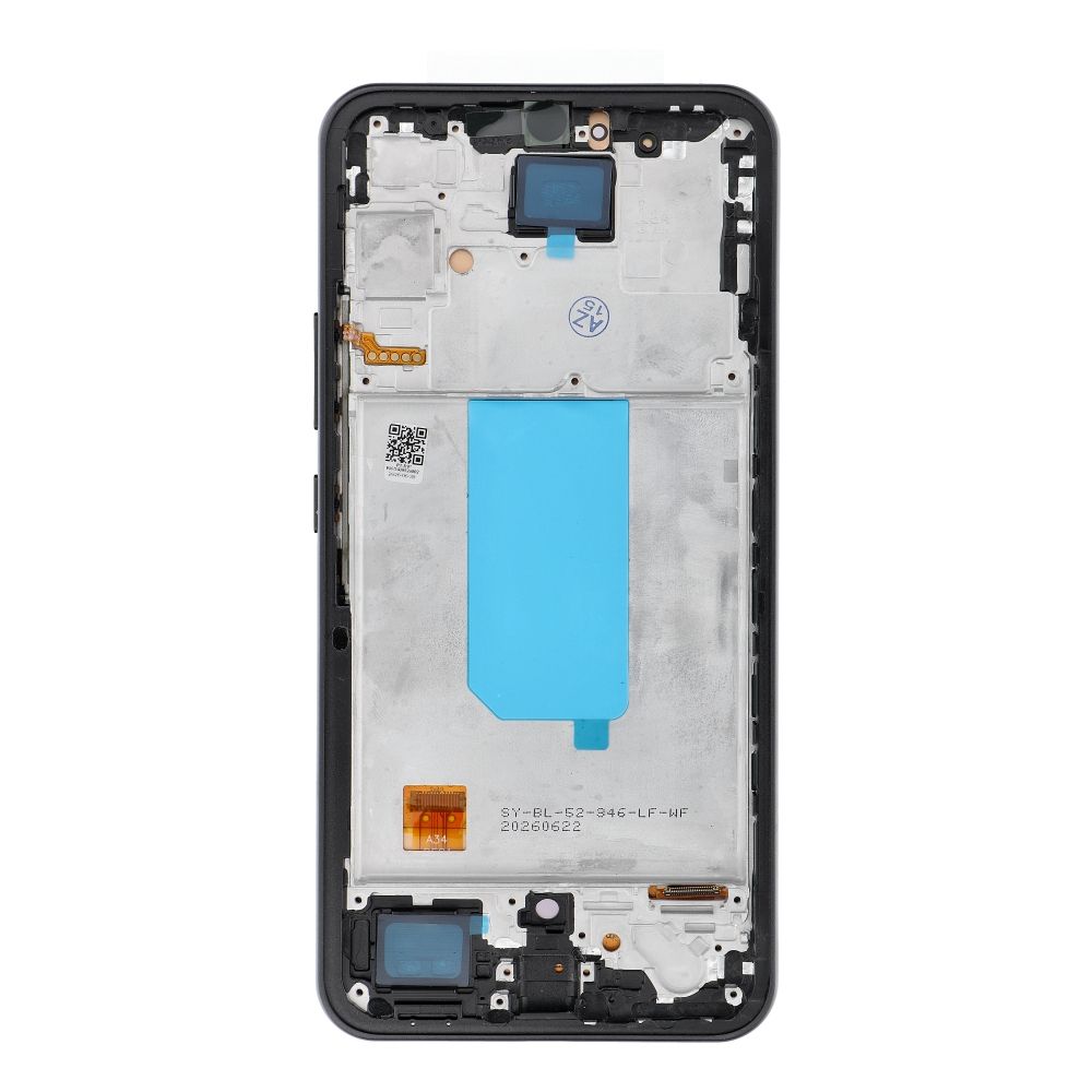 REWA OLED LCD ekranas su rėmeliu, skirtas SAMSUNG A34 5G, juodas