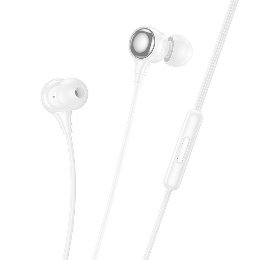 Проводные вставные наушники Jack 3,5 mm Hoco M116 белые