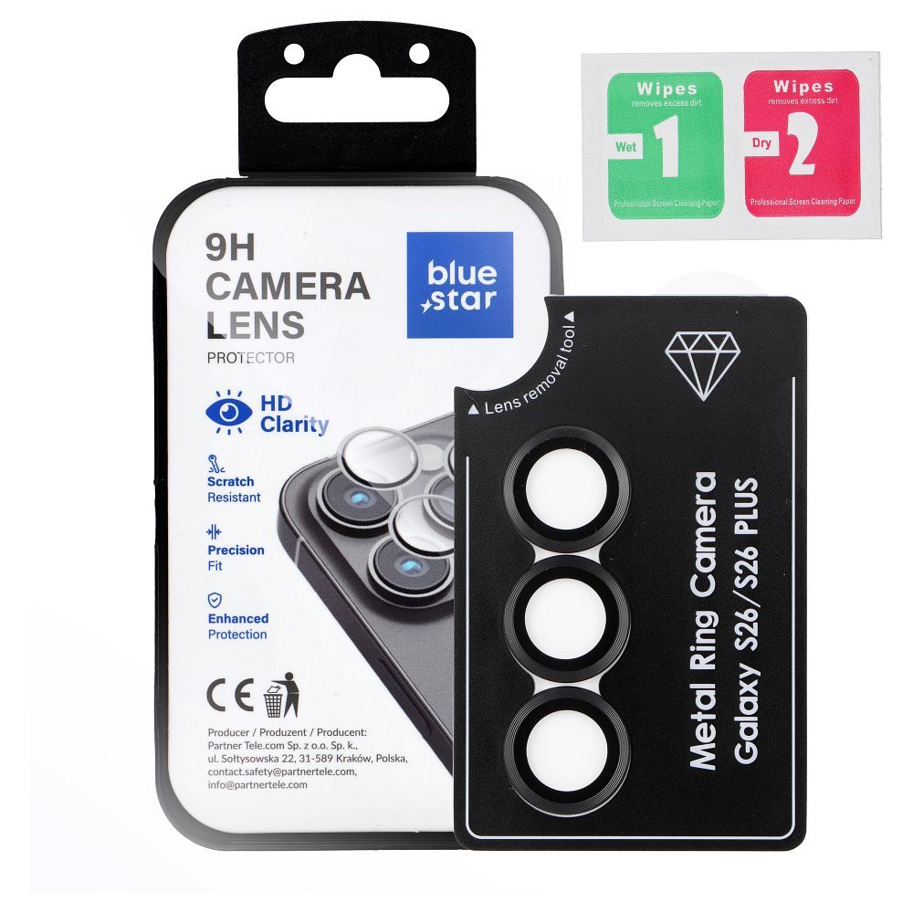 Kameros objektyvo apsauga BLUE STAR Easy Install SAMSUNG S26 juoda