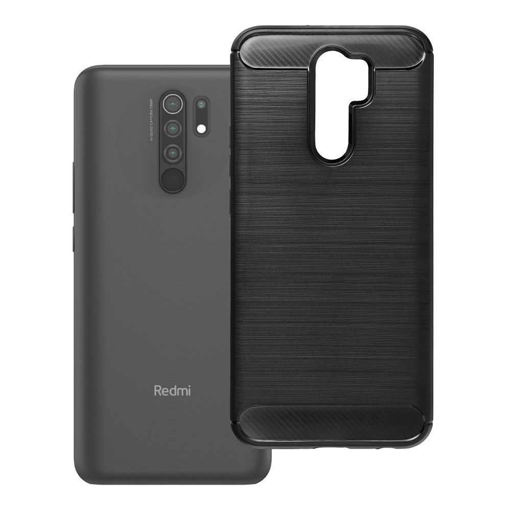 Dėklas Xiaomi Redmi 9 Carbon 2.0 juodas