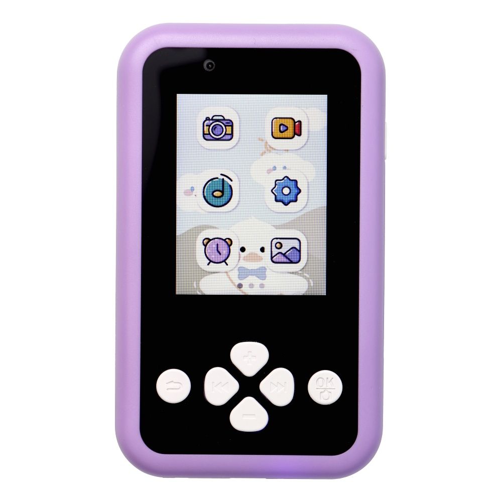 Žaidimų konsolė vaikams su IPS ekranu 2,4" su mygtukais KDC-0027A violetinė