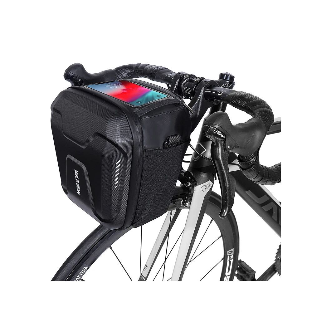 WILDMAN дорожная сумка для руля велосипеда с молнией WILDMAN GS9 3L черная