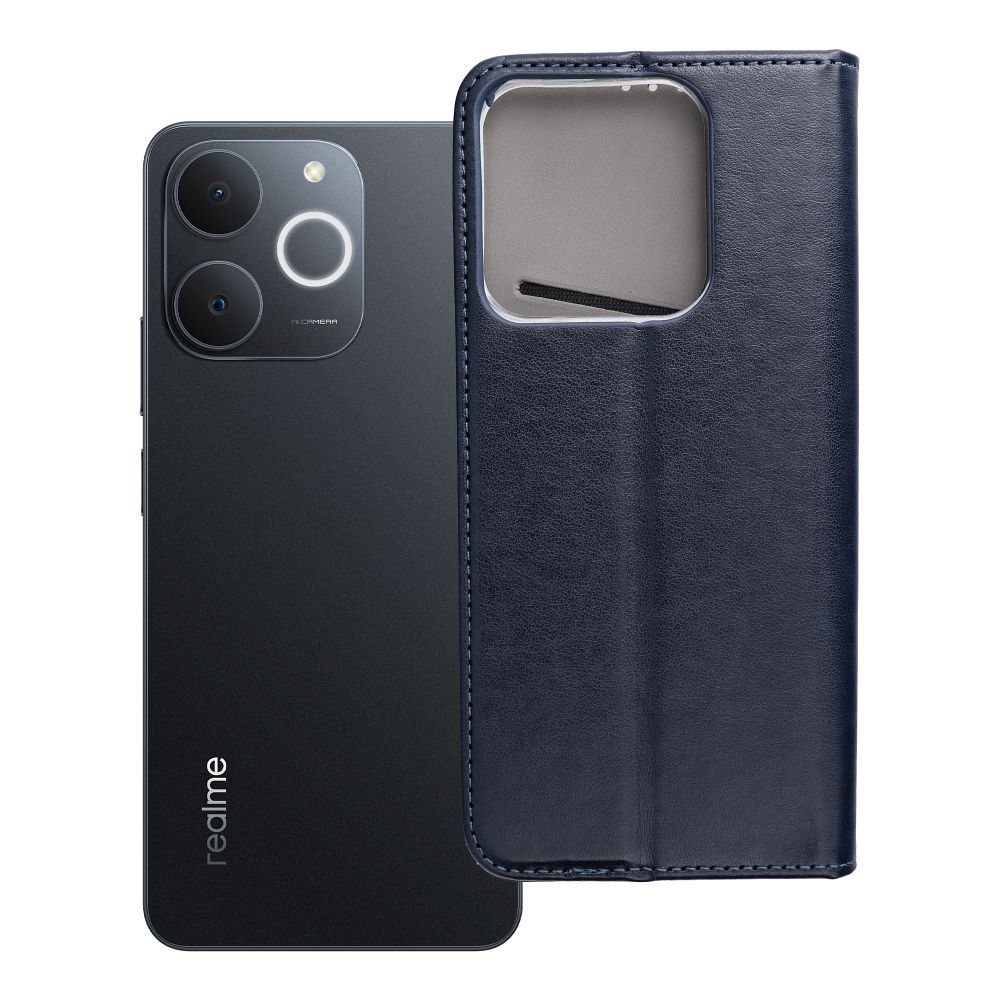 Чехол-книжка для Realme NOTE 70 Smart Magneto тёмно-синий
