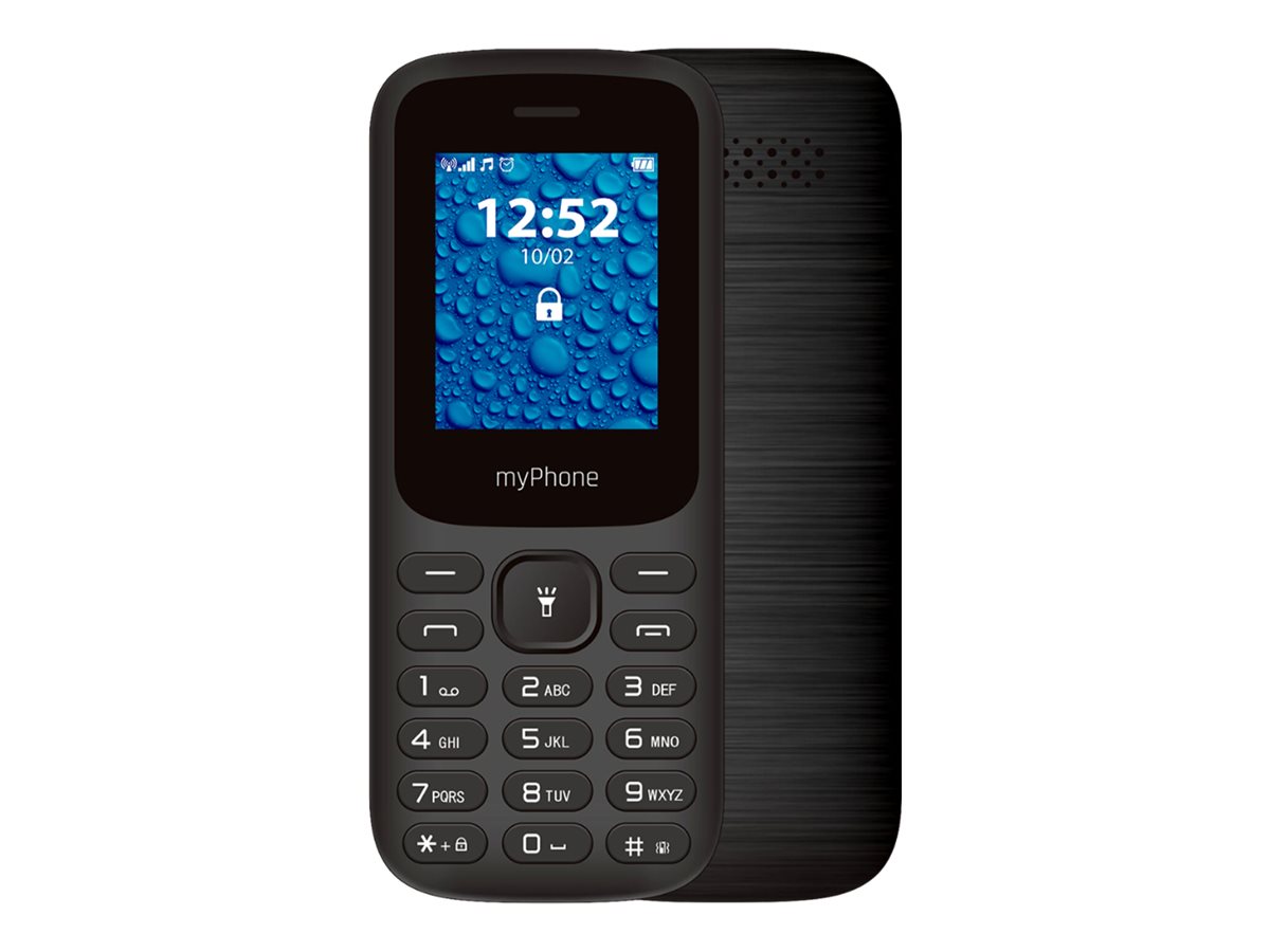 myPhone 2220 juodas Dual SIM 1.77 colio TFT 128x160/32MB/microSD/2G | myPhone