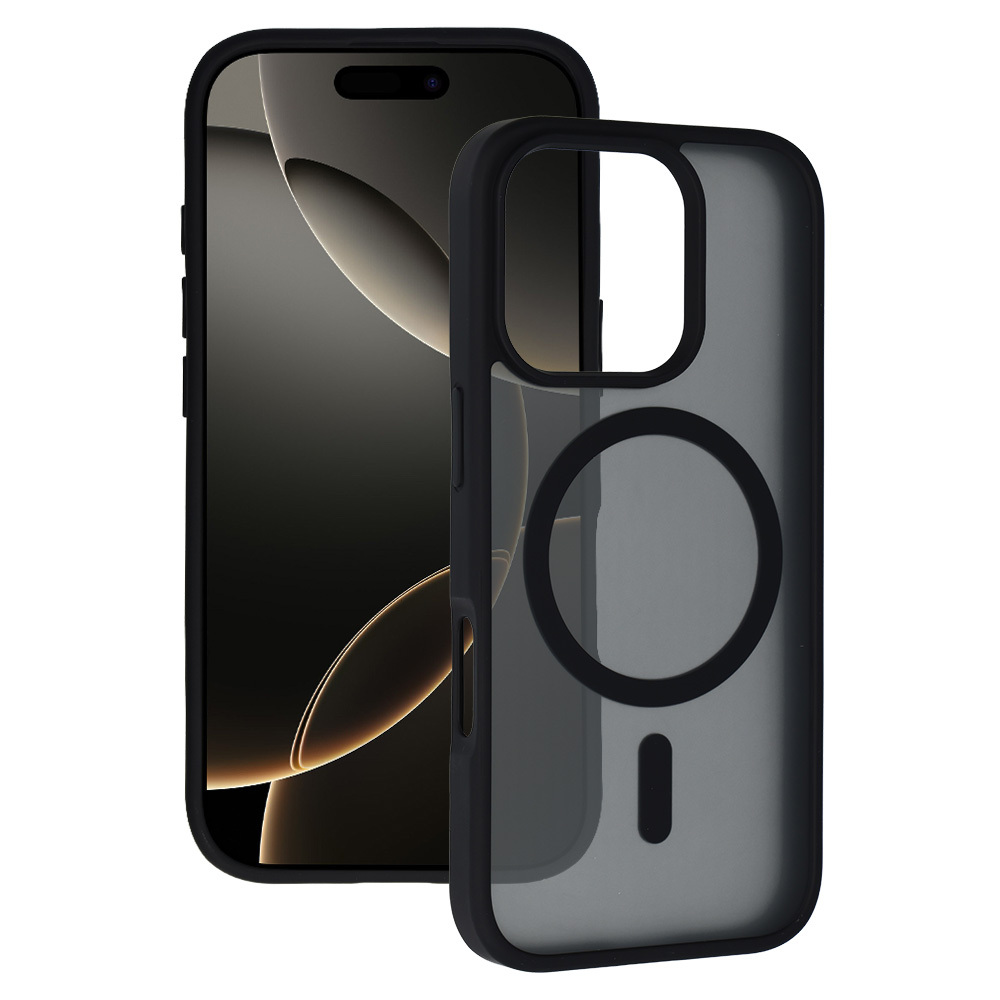 Tel Protect Aura Matte Magsafe dėklas Iphone 16 Pro, juodas