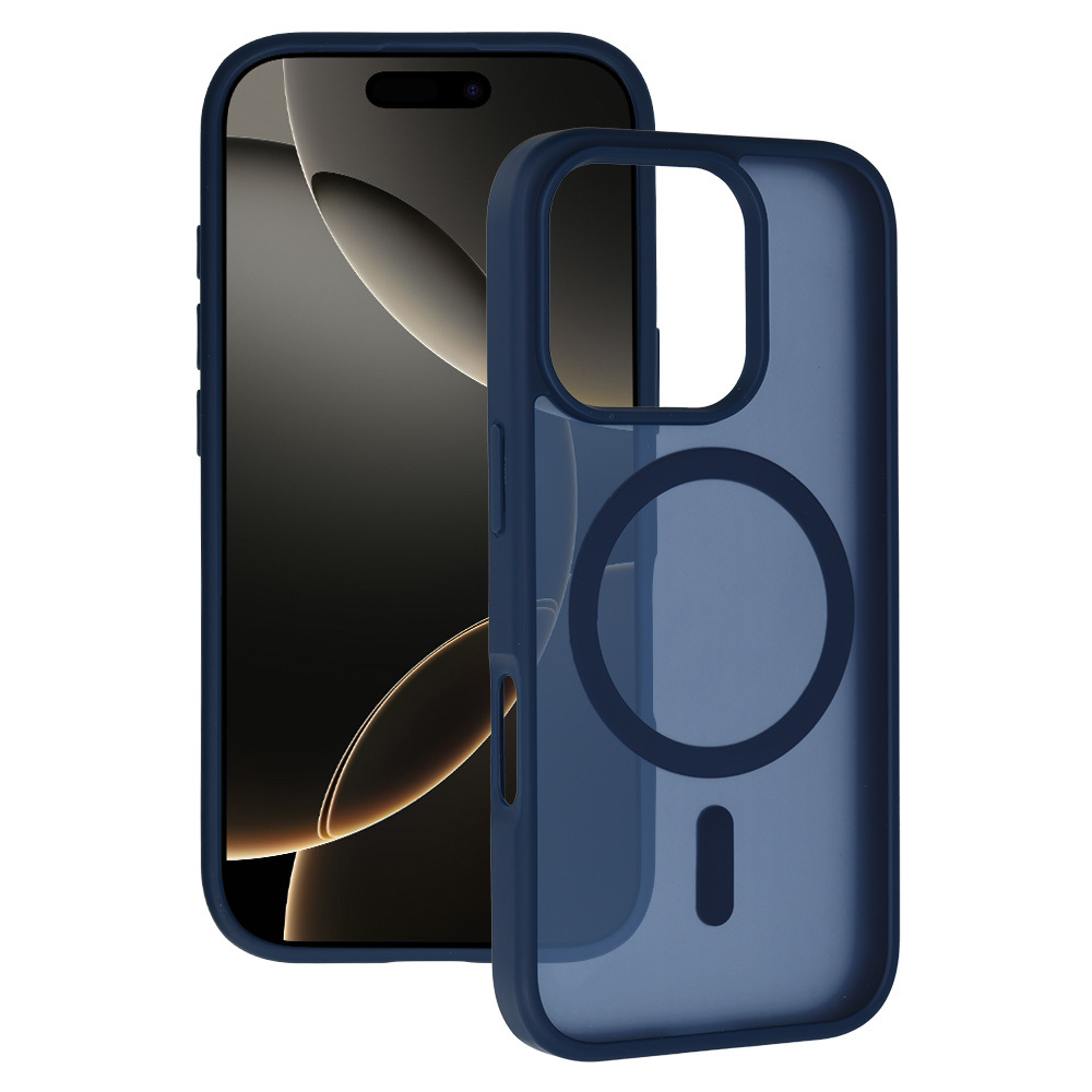 Tel Protect Aura Matte Magsafe dėklas Iphone 16 Pro, tamsiai mėlynas