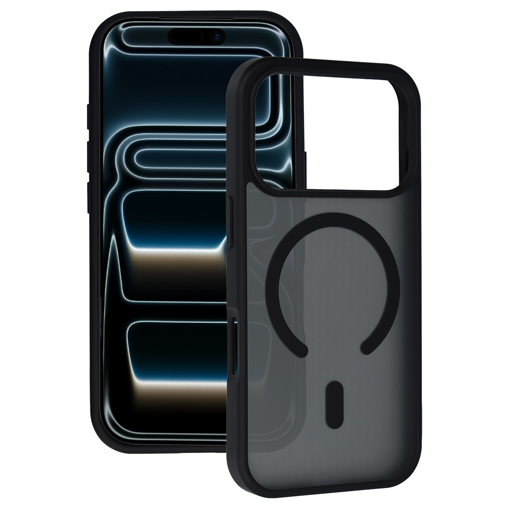 Tel Protect Aura Matte Magsafe dėklas Iphone 17 Pro Max, juodas