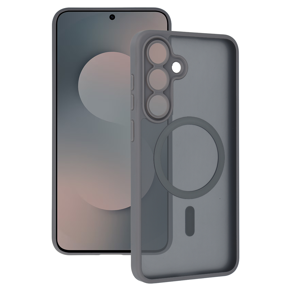 Tel Protect Aura Matte Magsafe Case for Samsung Galaxy S25 FE grey