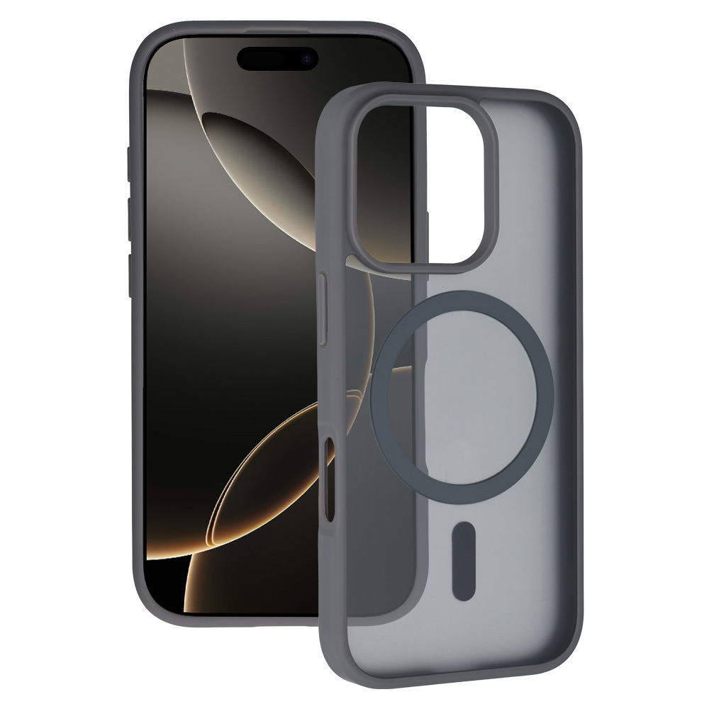 Tel Protect Aura Matte Magsafe dėklas Iphone 16, pilkas