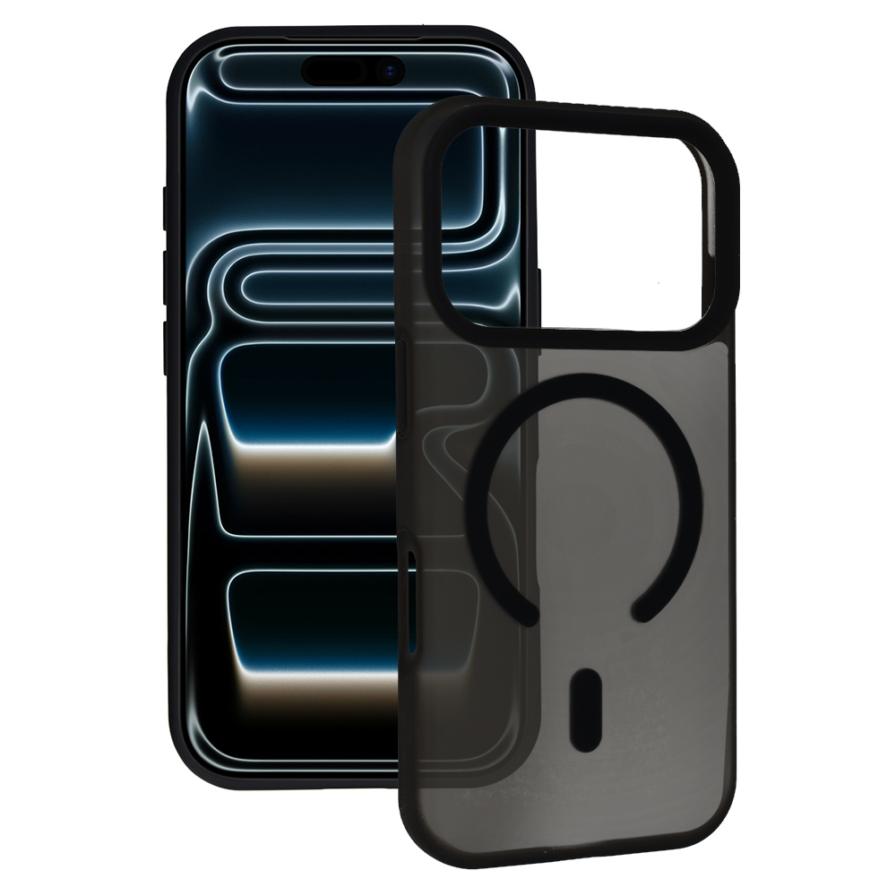 Tel Protect Mist Matte Magsafe dėklas Iphone 16, juodas