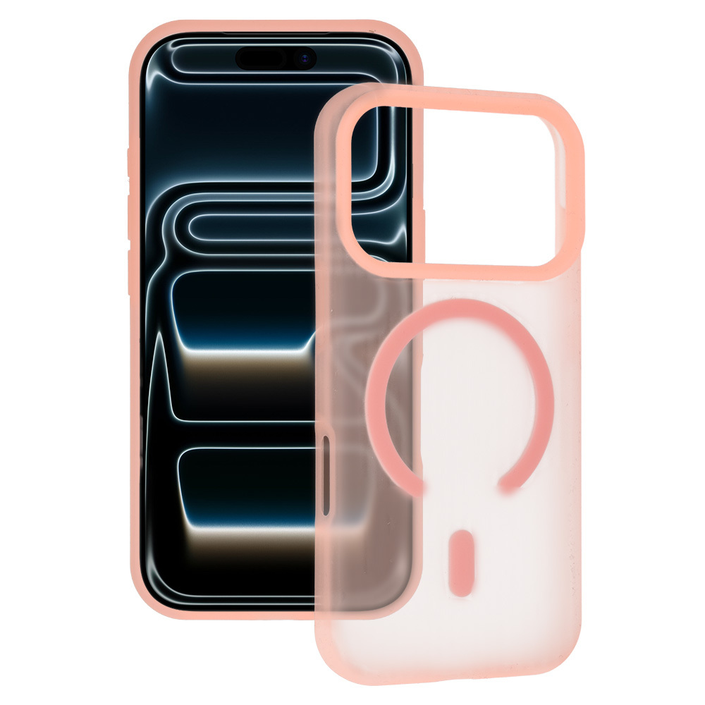 Tel Protect Mist Matte Magsafe dėklas Iphone 17 Pro rožinis oranžinis