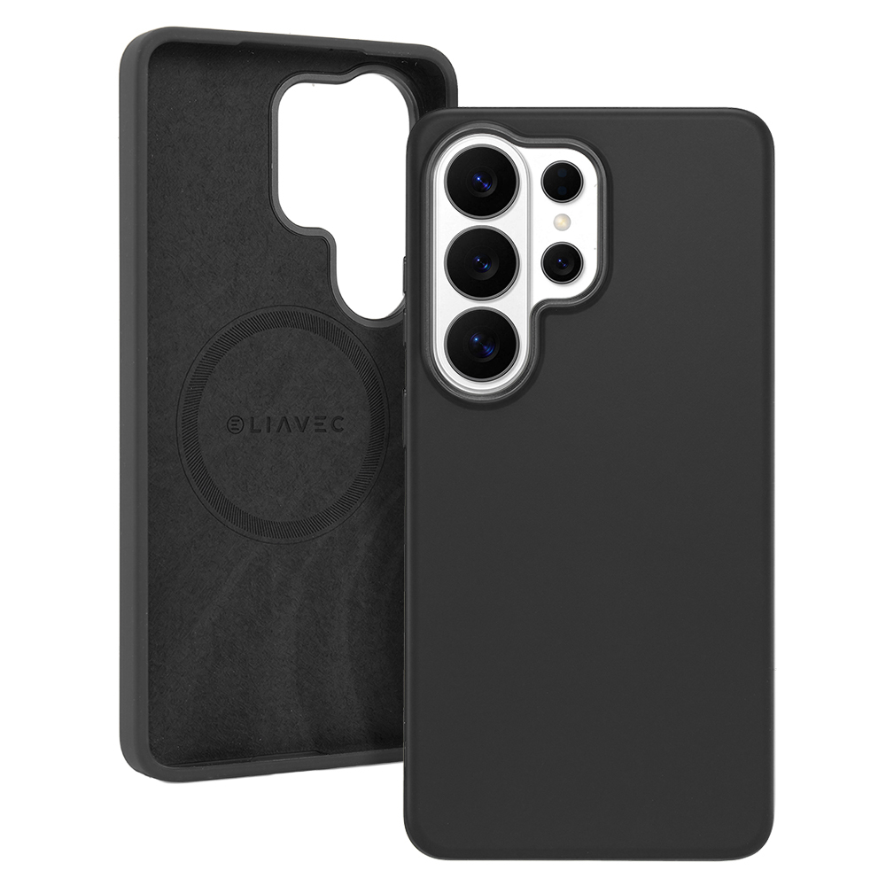 Liavec Silky Case with Metal Camera Frame for Samsung Galaxy S26 Ultra black