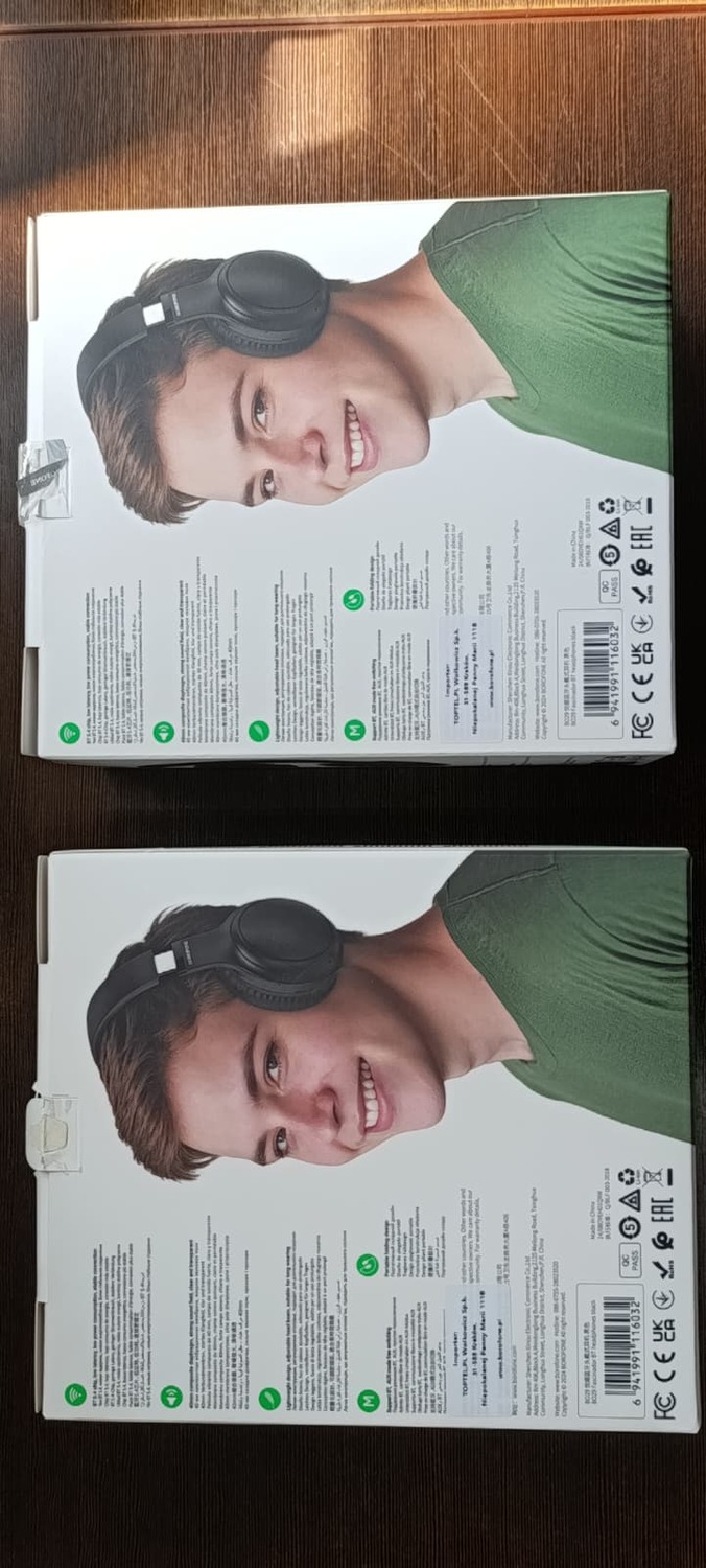 Borofone Headphones BO29 Fascinador bluetooth black (damaged packaging)