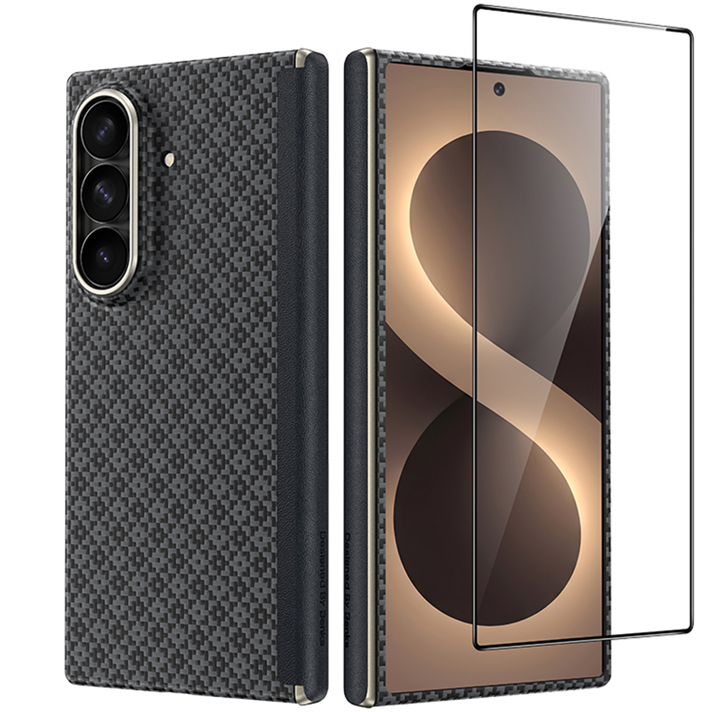 Benks Magnetic Armor Grid Air Grand Combo dėklas (C.K.FL.SA.BK.0051), skirtas Samsung Galaxy Z Fold 8 Ultra, juodas