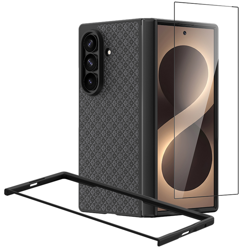 Benks Magnetic Armor Grid Pro Grand Combo dėklas (C.K.FL.SA.BK.C051), skirtas Samsung Galaxy Z Fold 8 Ultra, juodas