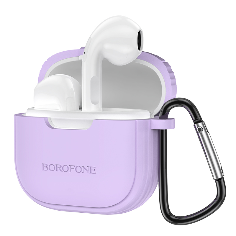 Violetinės TWS Bluetooth ausinės Borofone BW29 Charm