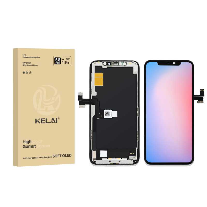 Экран Apple iPhone 11 Pro Max с сенсорным стеклом KELAI OLED (съёмная IC)