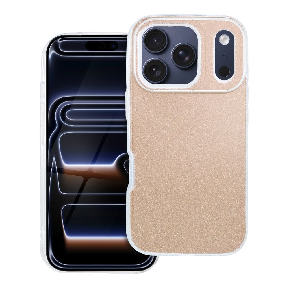 Žvilgantis dėklas telefonui IPHONE 17 Pro - auksinis