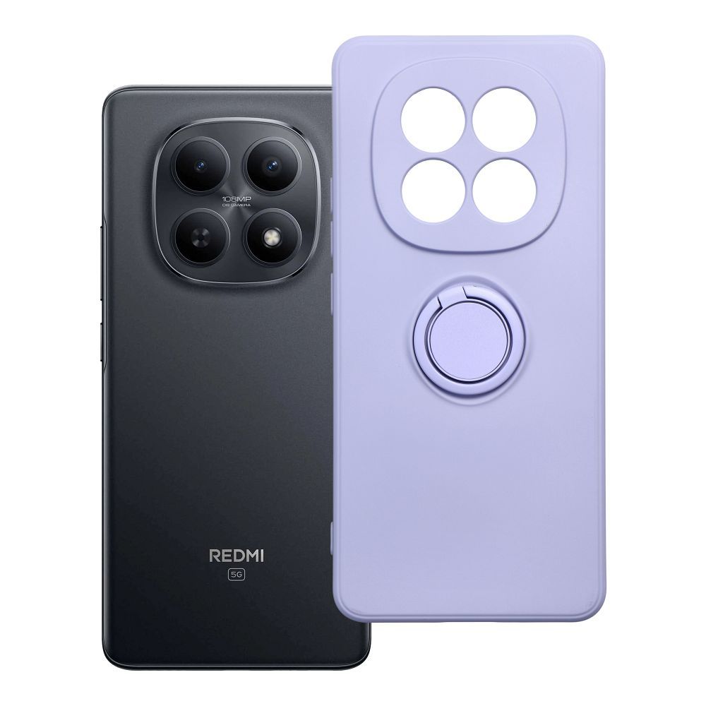 SILICONE RING dėklas skirtas XIAOMI Redmi Note 15 5G violetinis