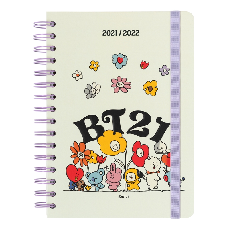 BT21 2021/2022 mokslo metų kalendorius, baltas