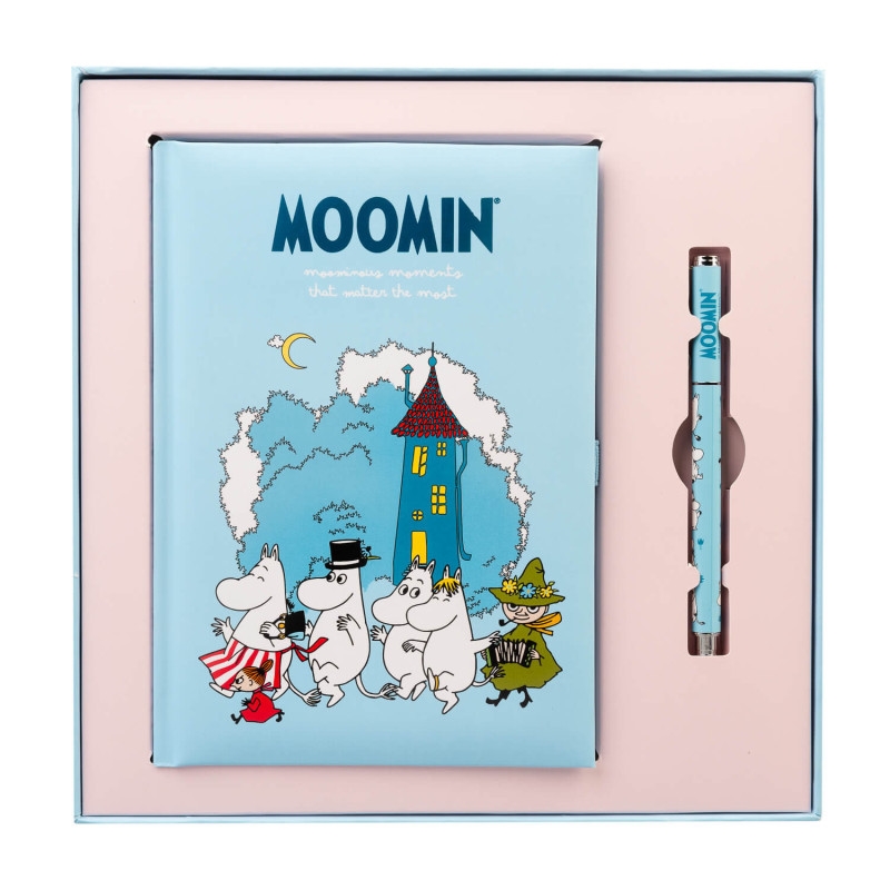 Moomins A5 užrašų knygelė su rašikliu